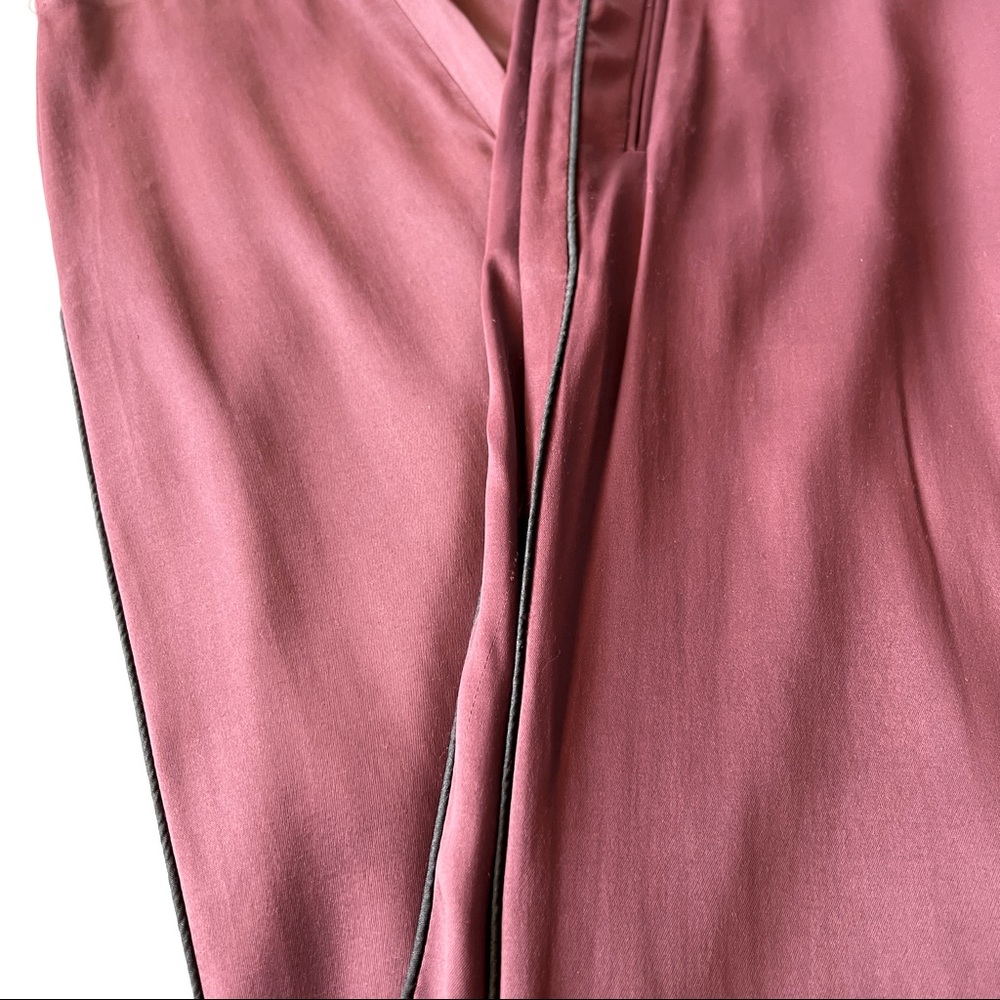 Femmes D’armes Bordeaux Satin Pants - Picture 3 of 10